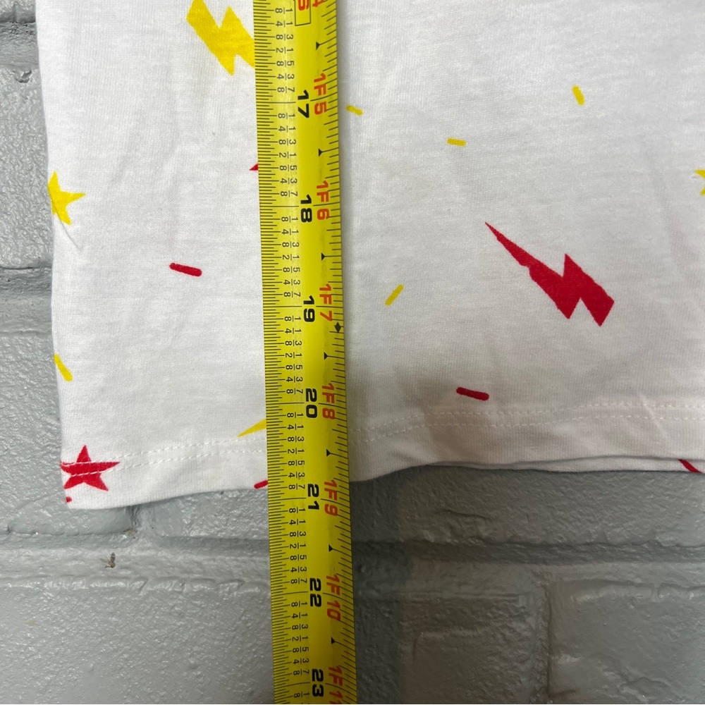 Marvel Comics White Ringer Tee with Red & Yellow Graphics - Picture 8 of 8